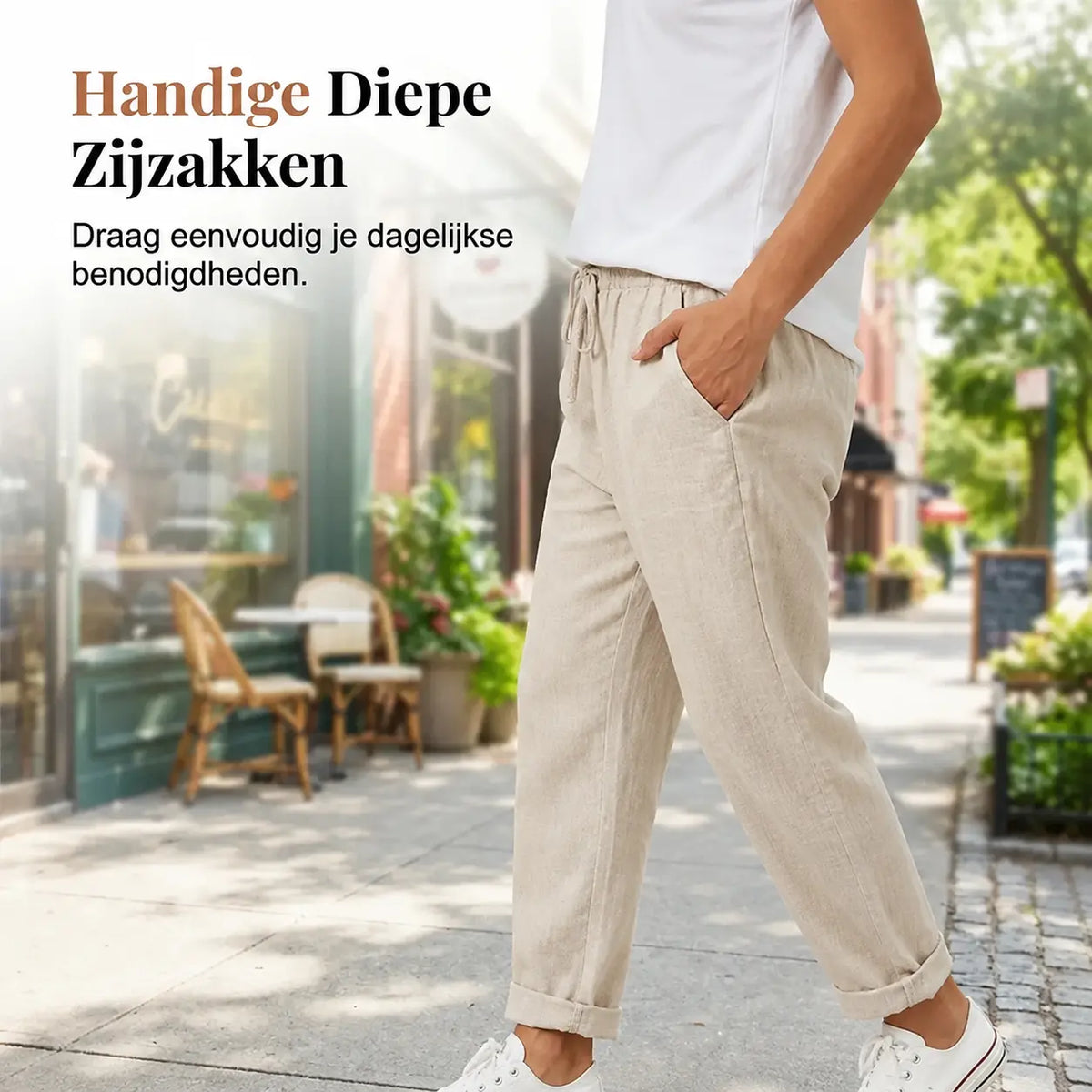 Zenda™ / Katoen-Linnen Damesbroek