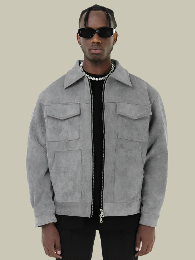 Men's Oversized Suede Jacket | ZENDA