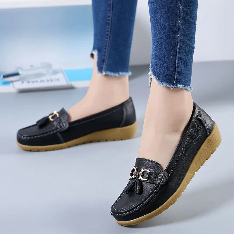 Dames Mocassin Orthopedisch Leer - OrthoMoc™