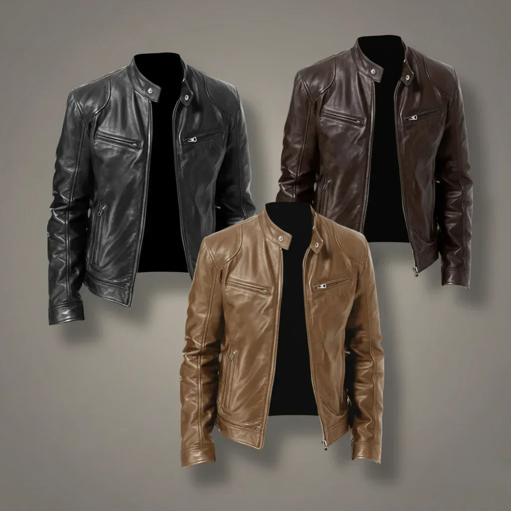 Trenton Lederjacke für Herren • Zenda