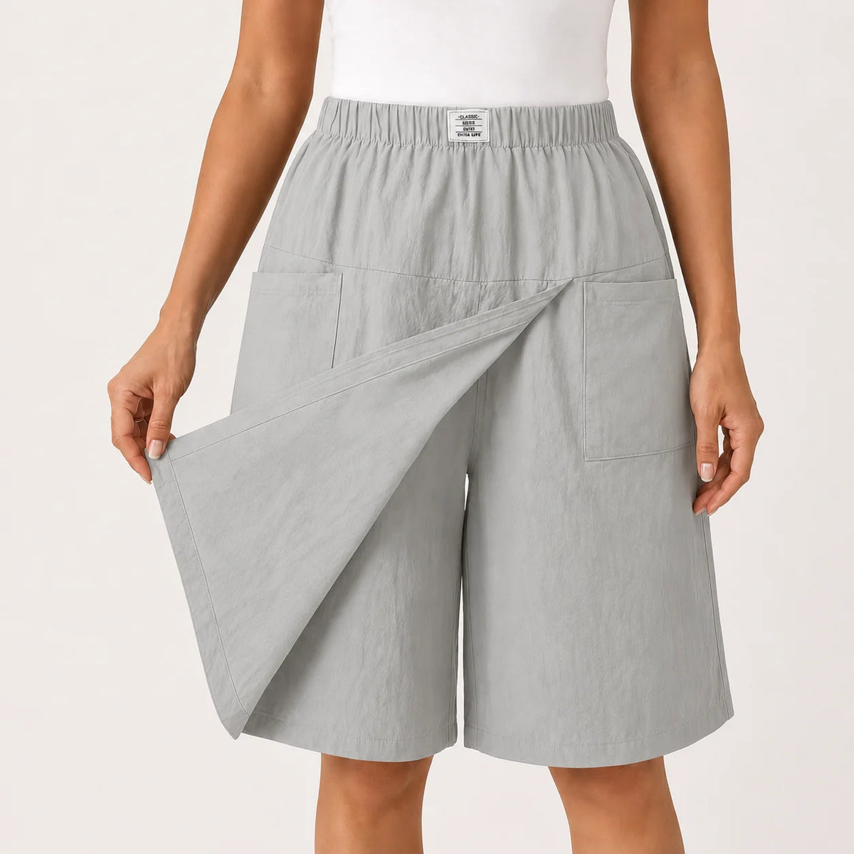 Veliora™ - Elegante Dames Shortrok met Overslag
