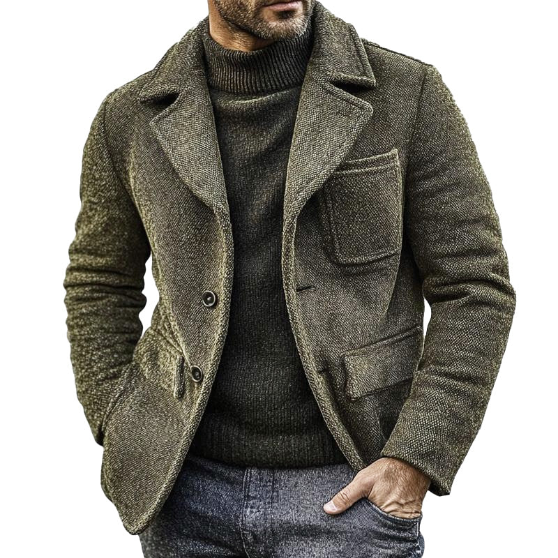 Men's Vintage Canvas Single Breasted Jacket | ZENDA
