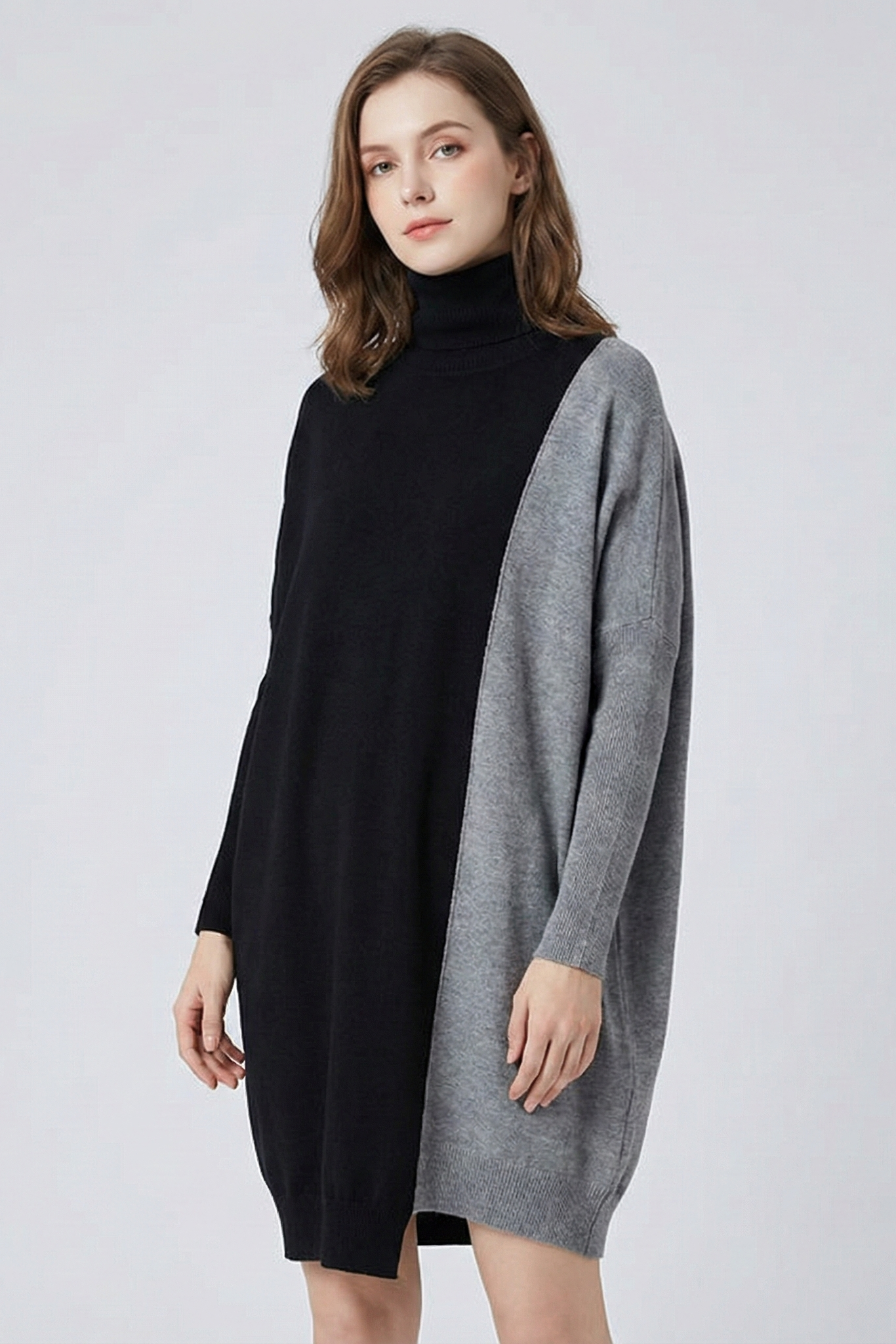 Knitted Long Sweater Dress | Zenda