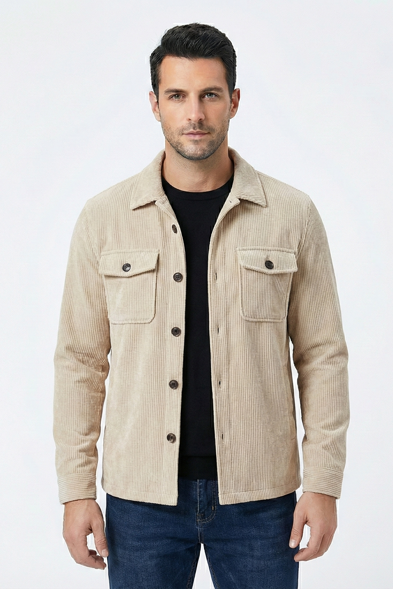 Men's Vintage Striped Lapel Jacket | ZENDA