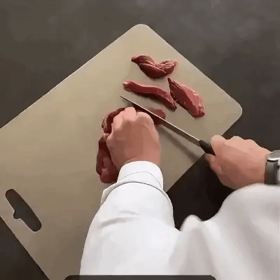 TitaniumCook™ | Antibacteriële Snijplank van Massief Roestvrij Staal
