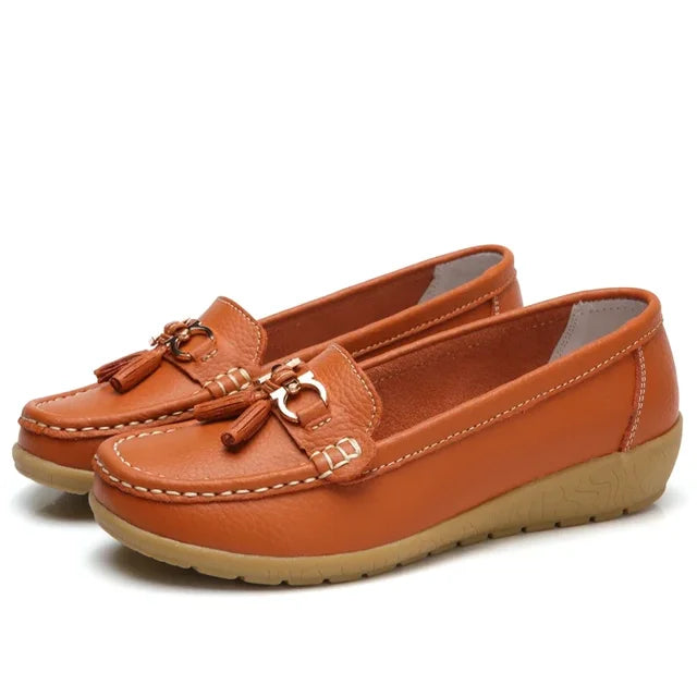 Dames Mocassin Orthopedisch Leer • ORTHOMOC™