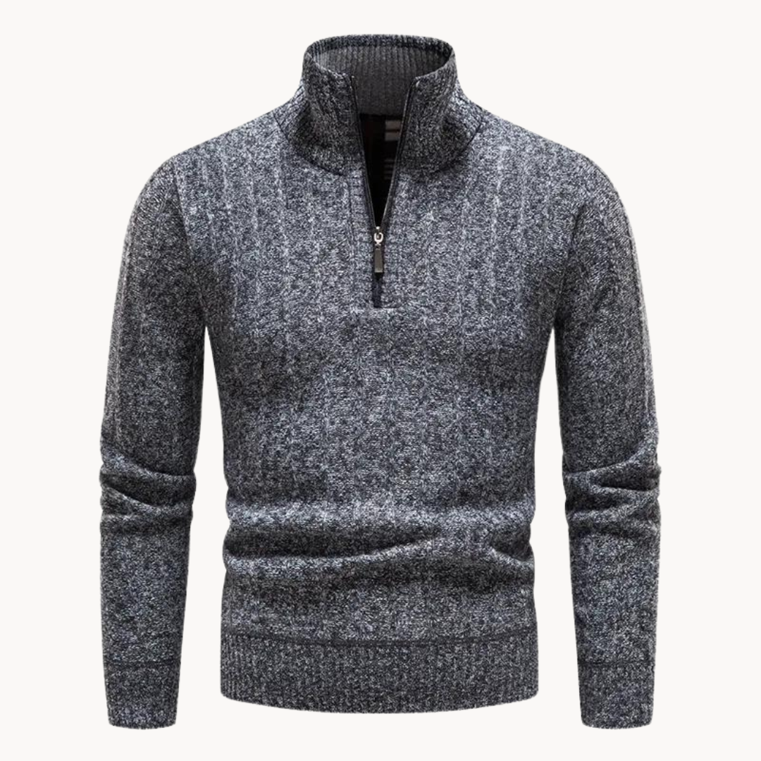 Freddie Quarter Zip Sweater | Zenda