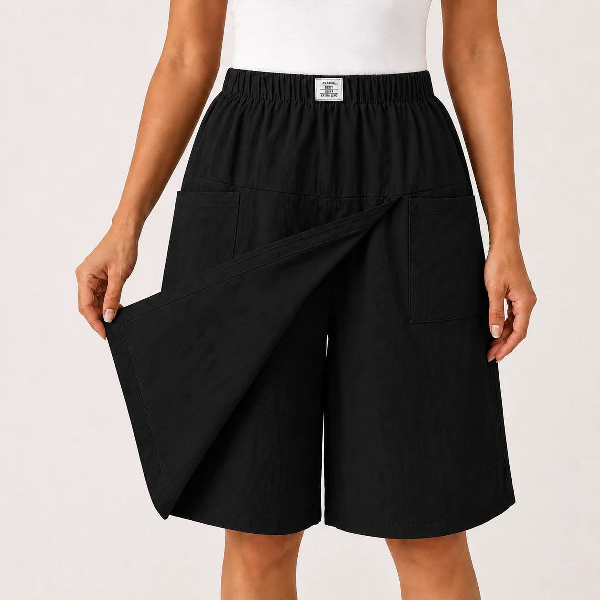 Veliora™ - Elegante Dames Shortrok met Overslag