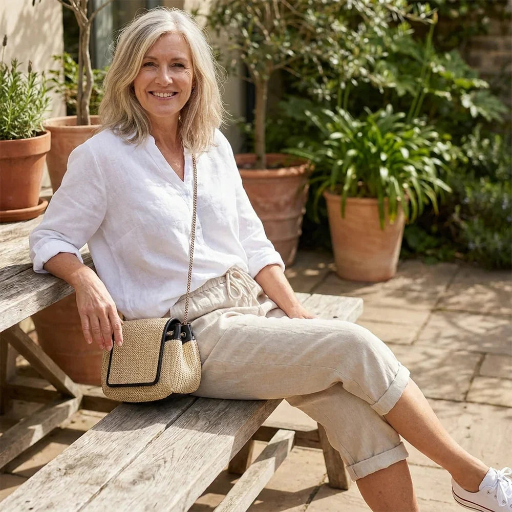 Zenda™ • Katoen linnen Dames Shorts