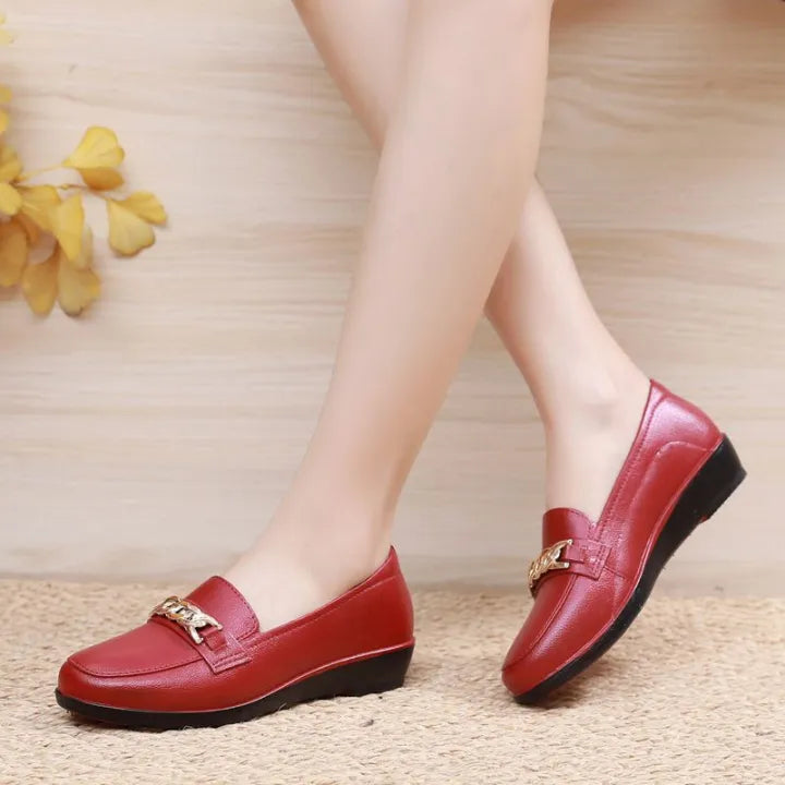 Dames Mocassin Orthopedisch Leer • CareMoc™