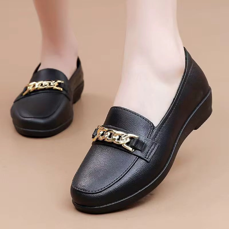 Dames Mocassin Orthopedisch Leer • CareMoc™