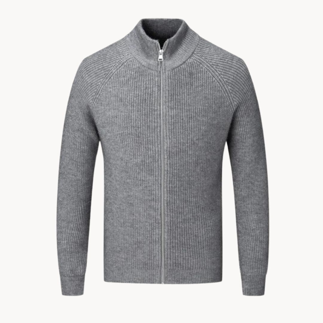Colton Cashmere Zip Sweater | ZENDA