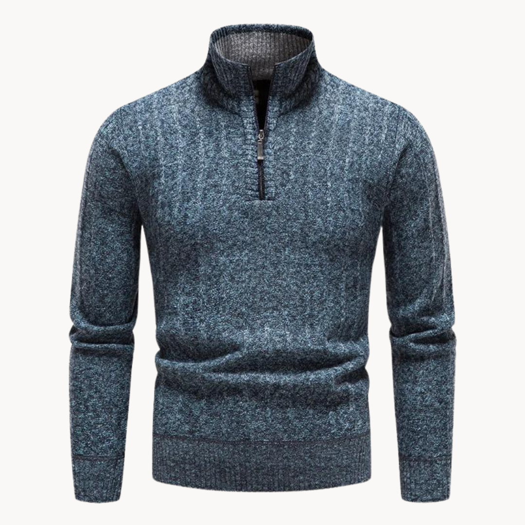 Freddie Quarter Zip Sweater | Zenda