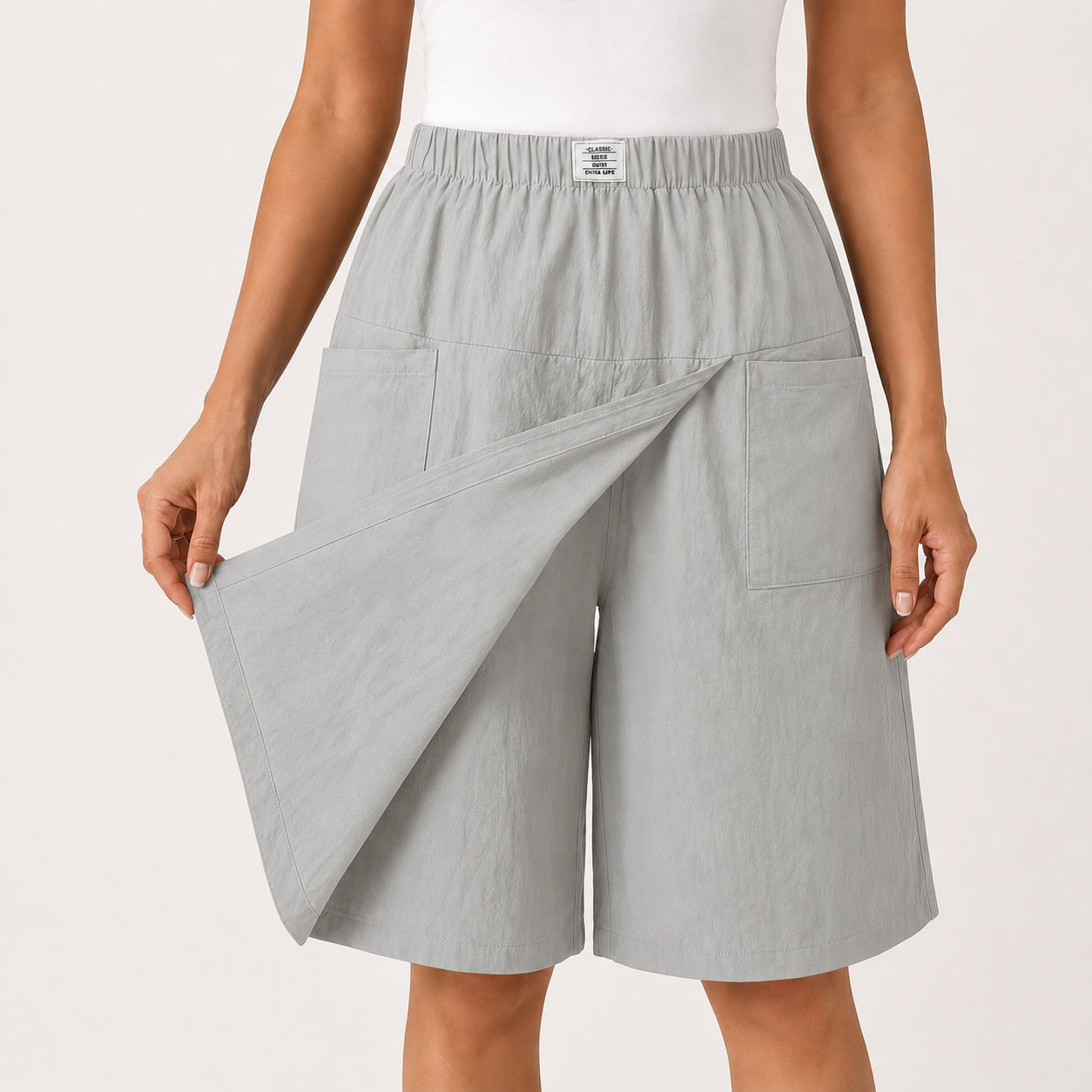 Veliora™ - Elegante Dames Shortrok met Overslag