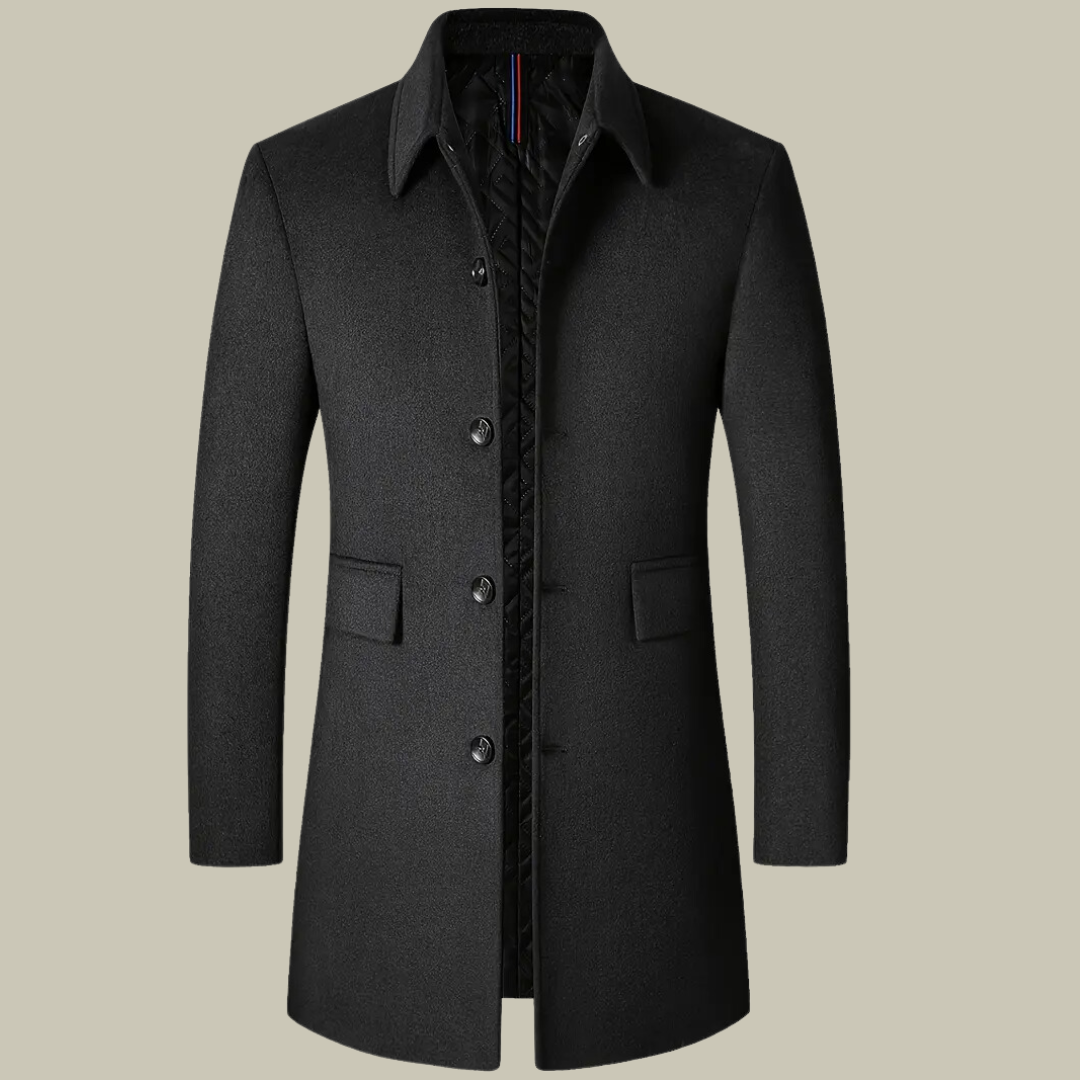 Men's Premium Woolen Long Jacket | ZENDA