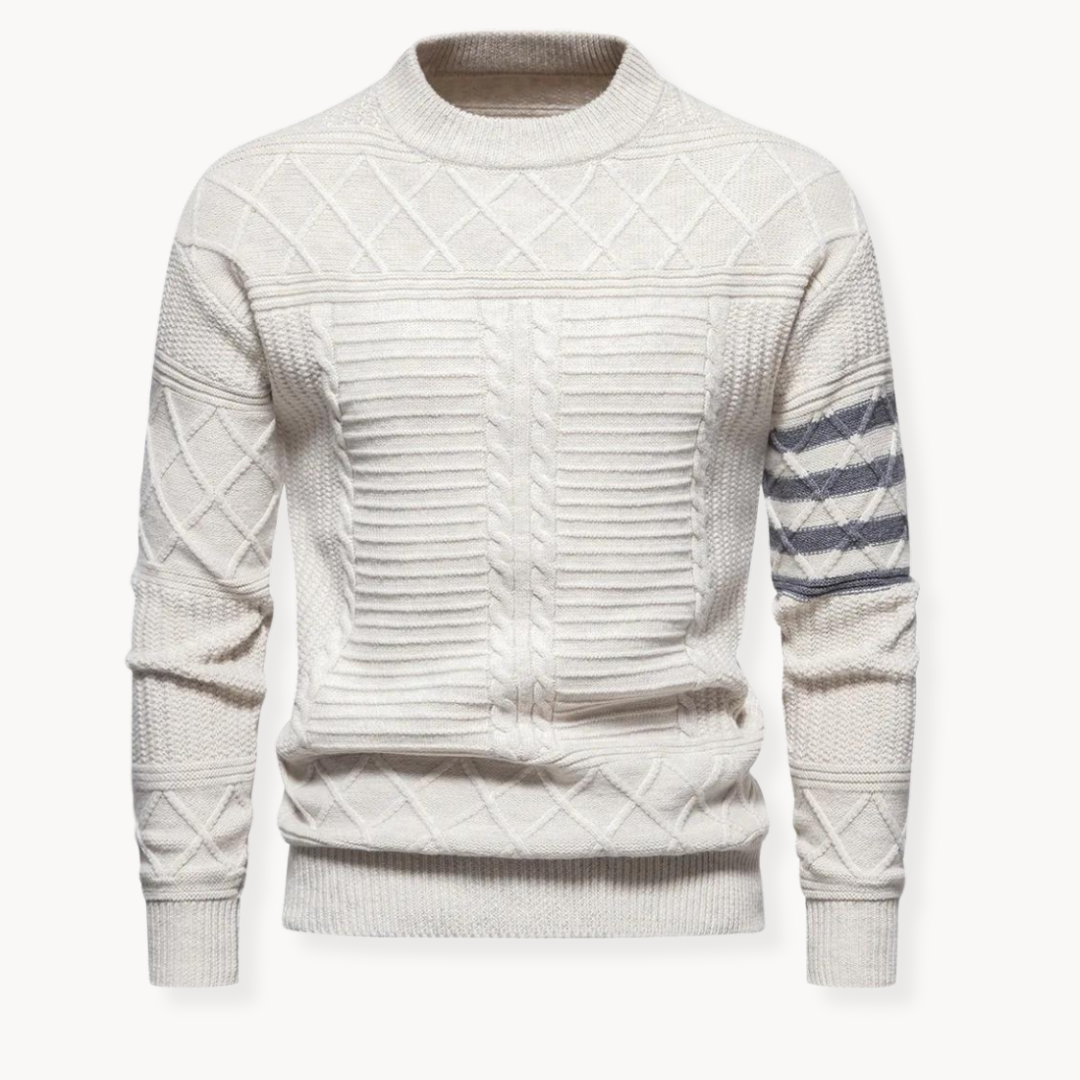 Warren Cable Crewneck Sweater | Zenda