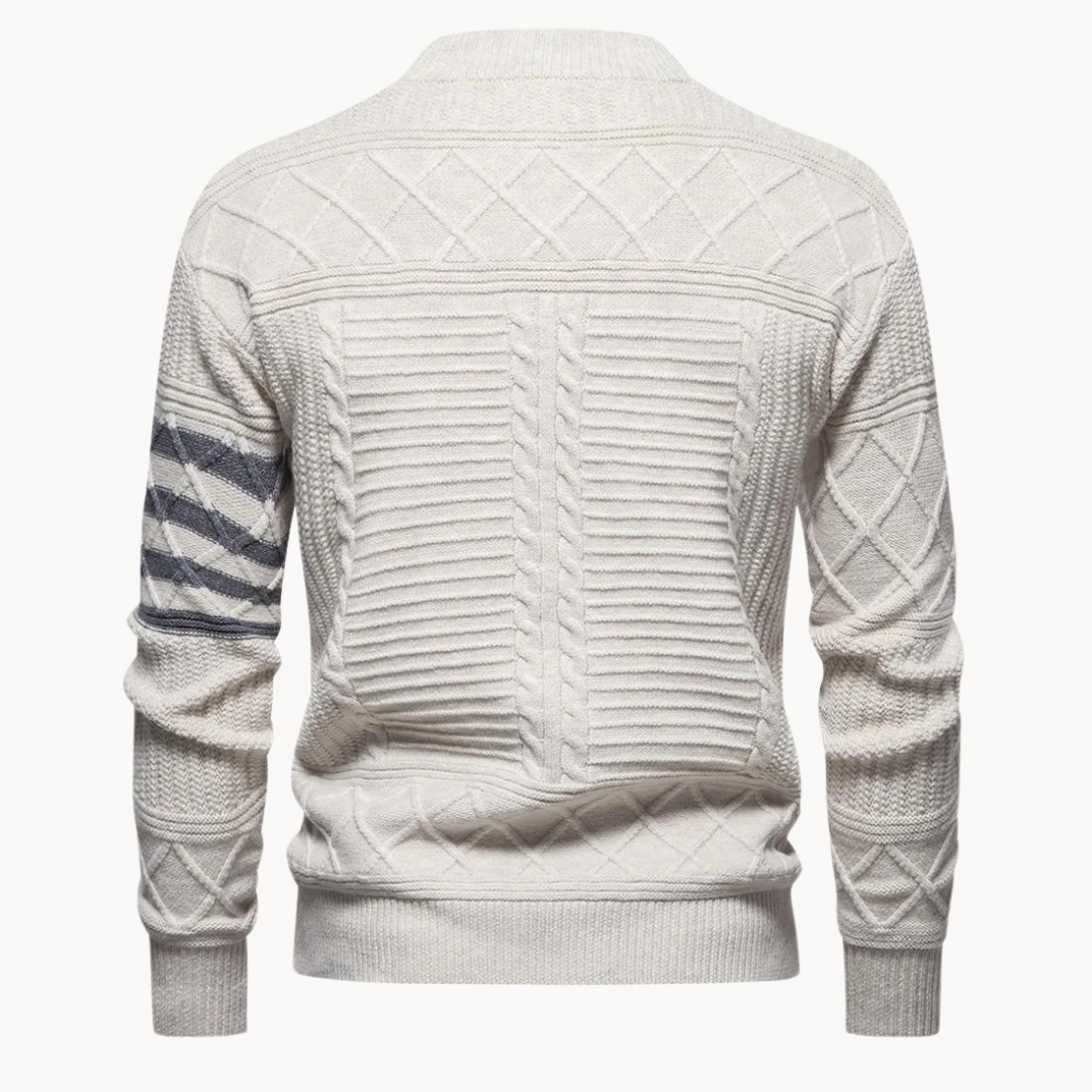 Warren Cable Crewneck Sweater | Zenda