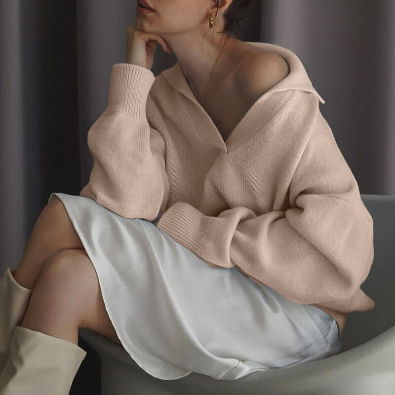 Zaynab V-neck Sweater | Zenda