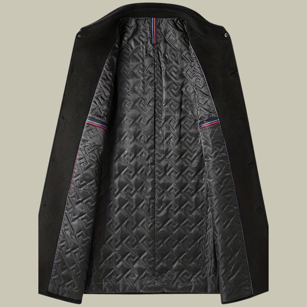 Men's Premium Woolen Long Jacket | ZENDA