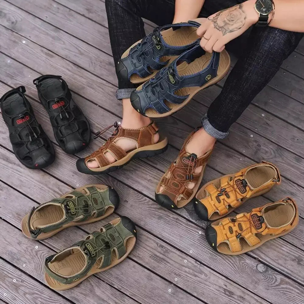 ErgoStride™ | All-Terrain Comfort Sandalen voor Heren