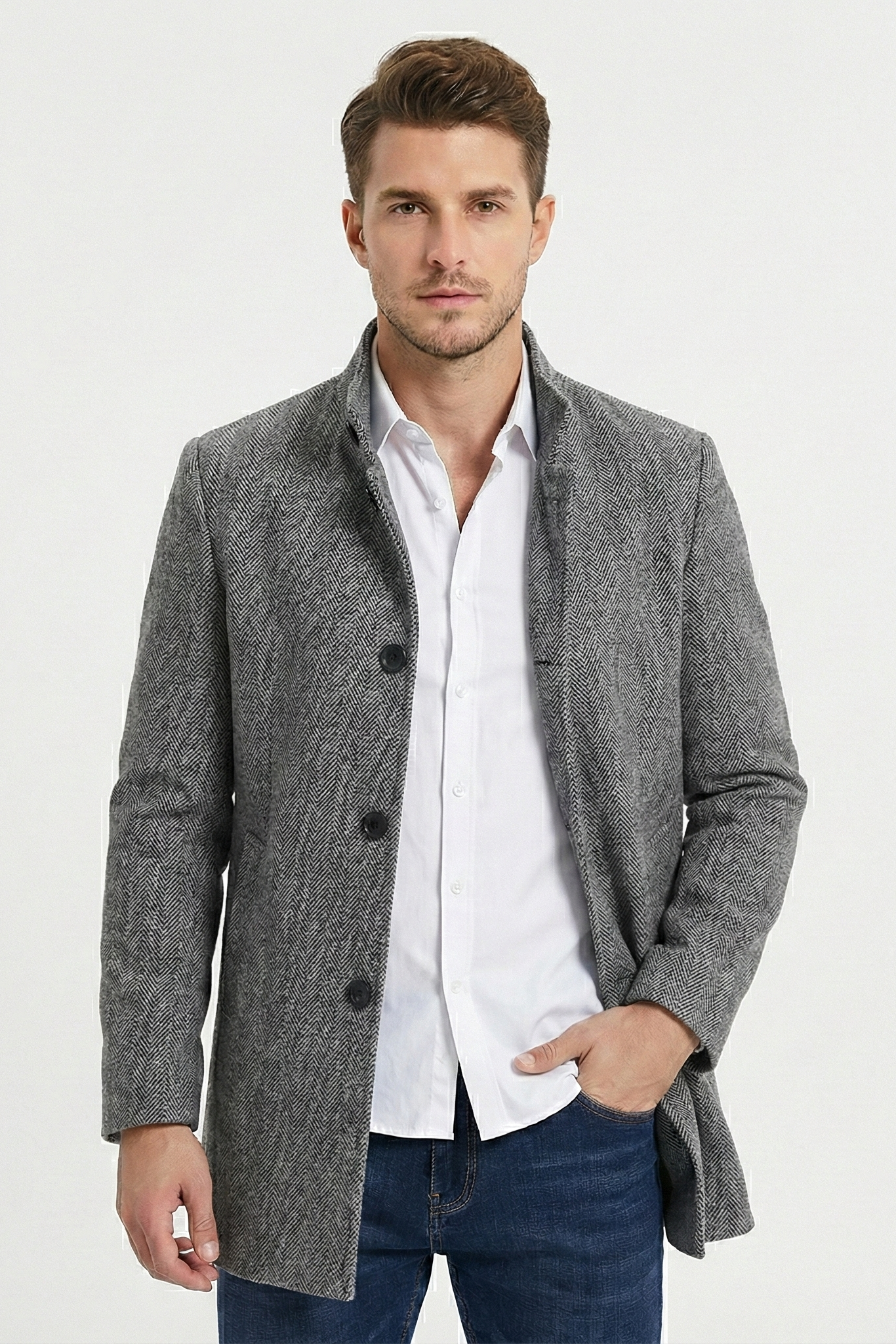 Long Button Up Jacket | ZENDA