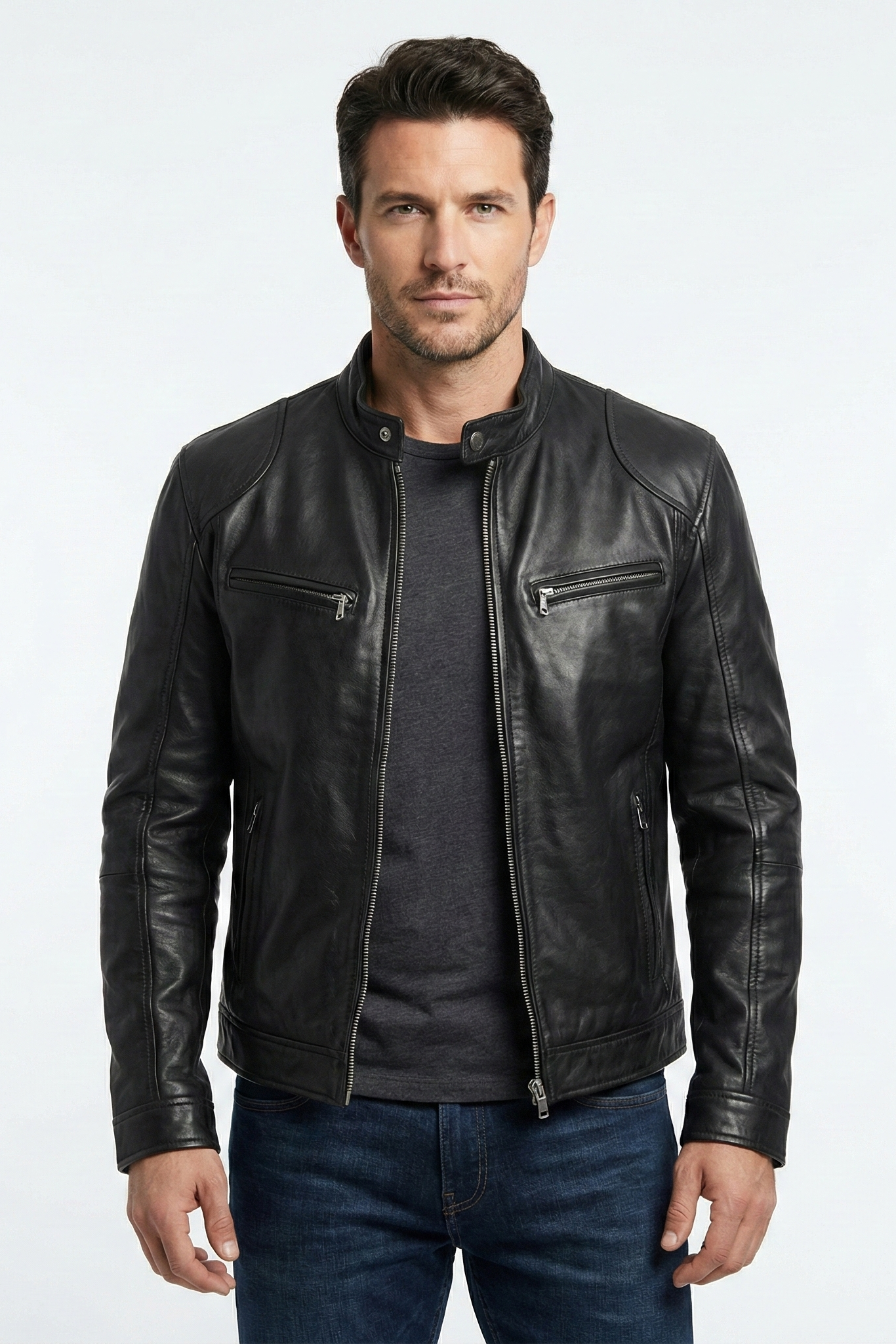 Trenton Leather Men's Jacket | ZENDA