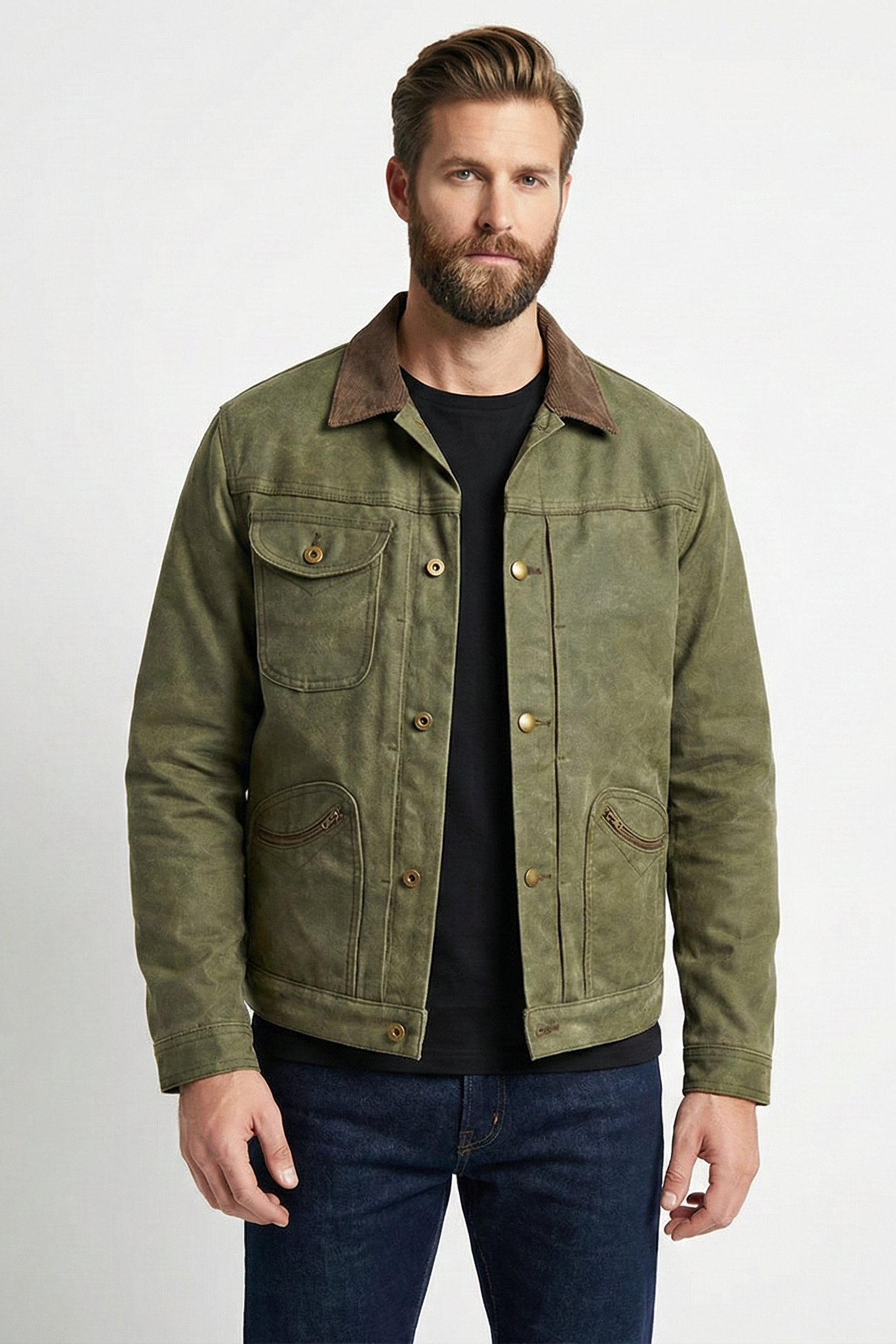 Men's Retro Motorcycle Breasted Jacket | ZENDA