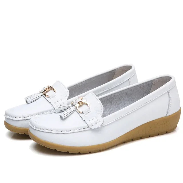 Dames Mocassin Orthopedisch Leer • OrthoMoc™