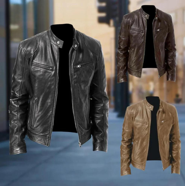 Trenton Leather Men's Jacket | ZENDA