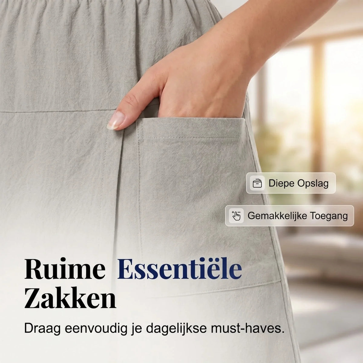 Veliora™ - Elegante Dames Shortrok met Overslag