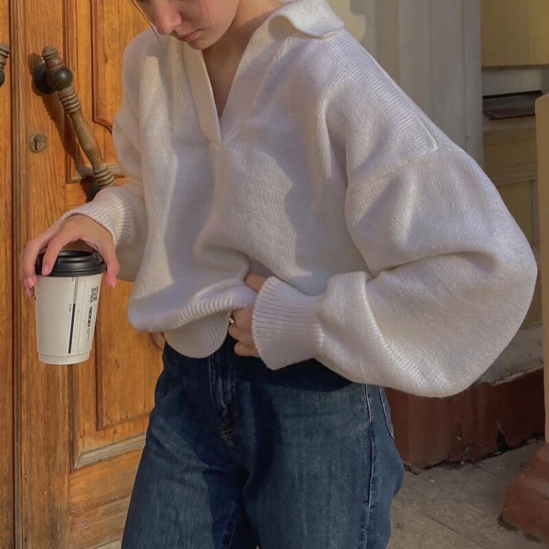 Zaynab V-neck Sweater | Zenda