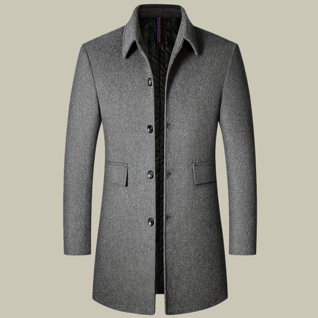 Men's Premium Woolen Long Jacket | ZENDA