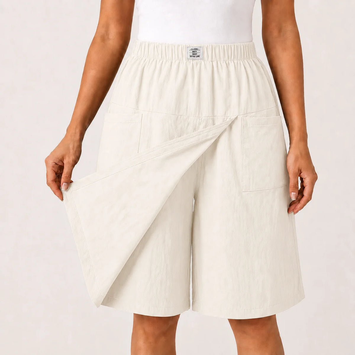 Veliora™ - Elegante Dames Shortrok met Overslag