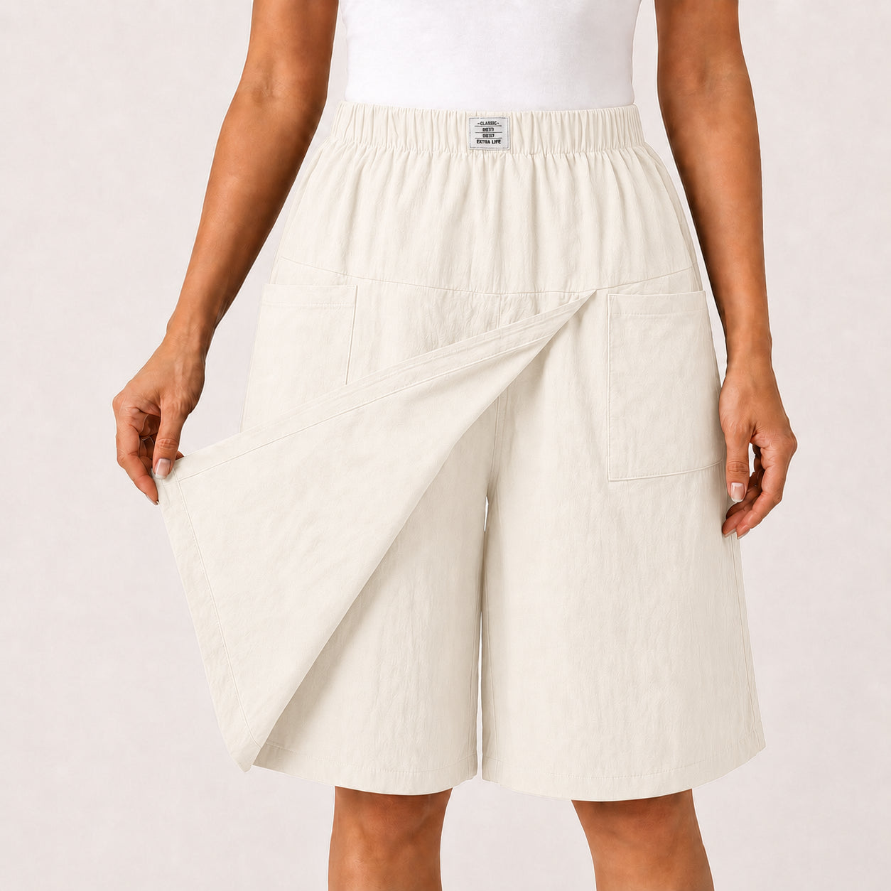 Veliora™ - Elegante Dames Shortrok met Overslag