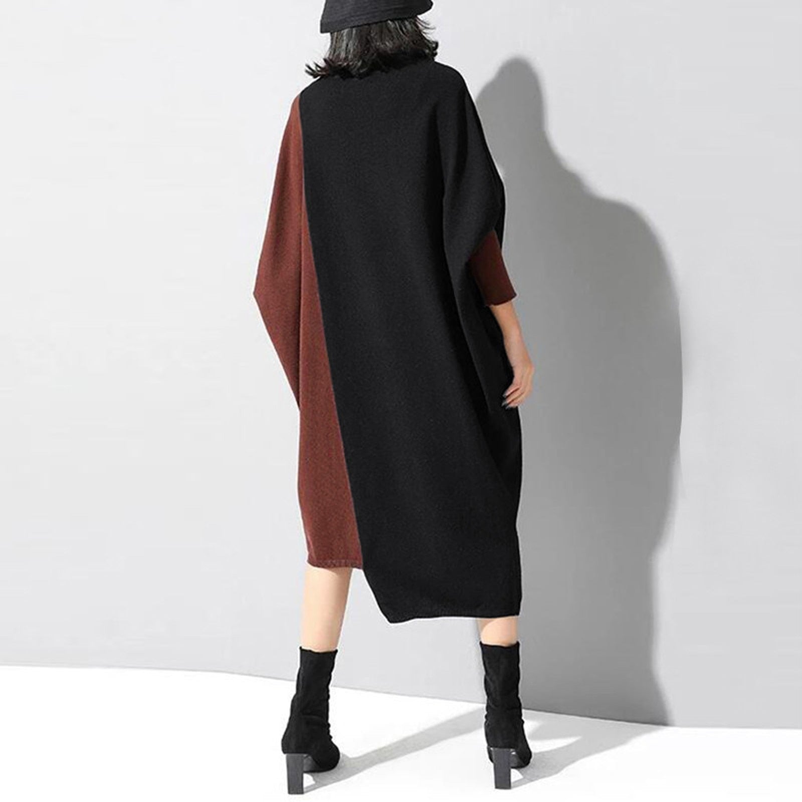 Knitted Long Sweater Dress | Zenda