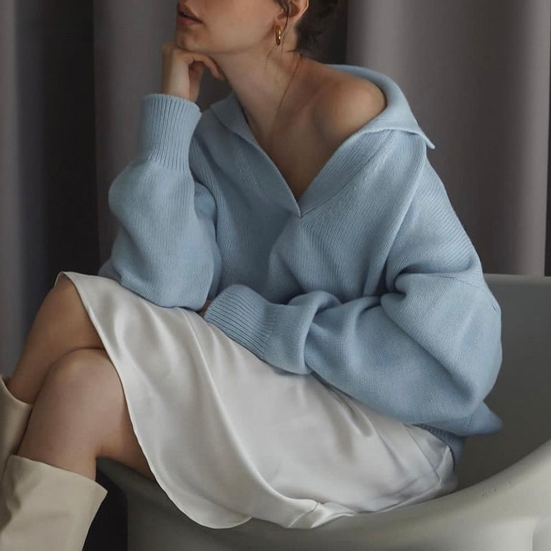 Zaynab V-neck Sweater | Zenda