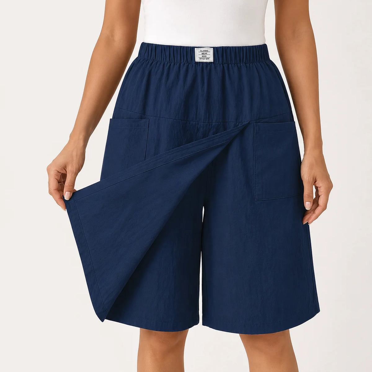 Veliora™ - Elegante Dames Shortrok met Overslag