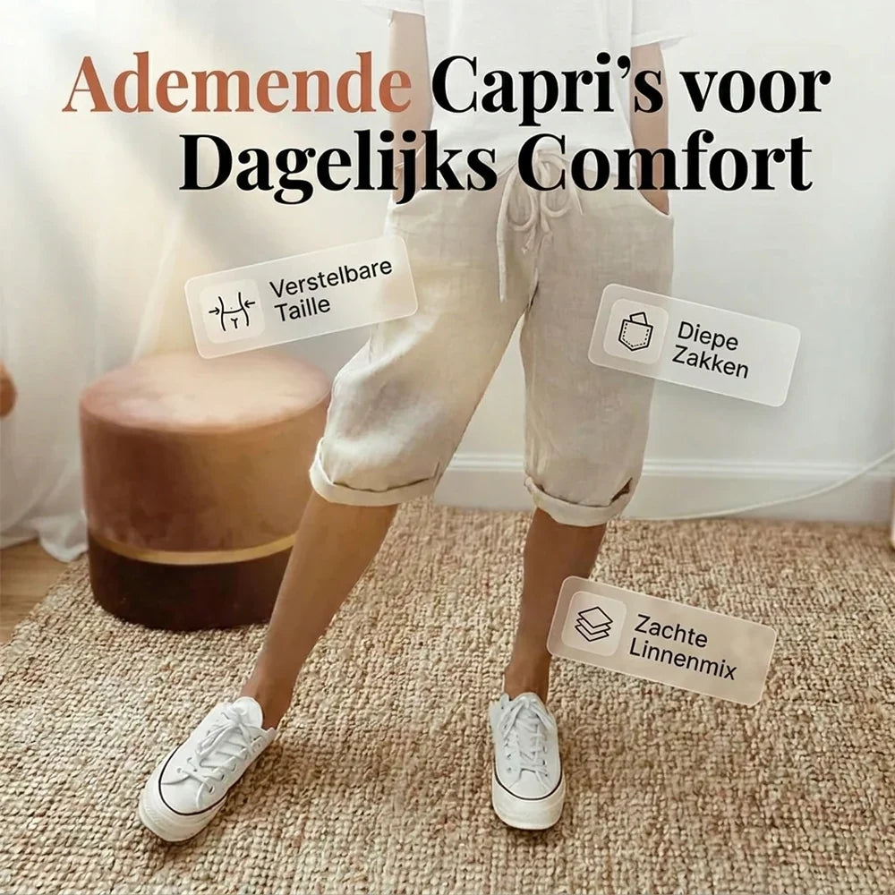 Zenda™ | Katoen linnen Dames Shorts