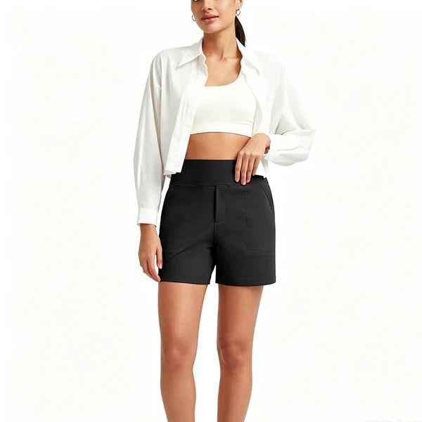 Norelia™ – Elegante High-Waist Dames Shorts