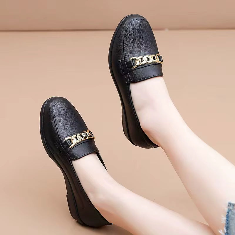 Dames Mocassin Orthopedisch Leer • CareMoc™